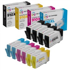LD 10PK REMAN HP 910XL HY Ink Cartridges 4 Black 2 Cyan 2 Magenta 2 Yellow picture
