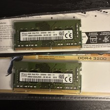 sodimm sk hynix 16GB Set 2 x 8gb 1rx8 pc4-3200aa-sa2-11 picture