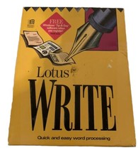Vintage Lotus Write H D Disk 2.0 Processing Program IBM PC 3.5 New Open Box 1988 picture