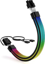 Sirlyr RGB 8 Pin PCIE Cable,Bright ARGB GPU Cables Extension for RTX 3060 picture