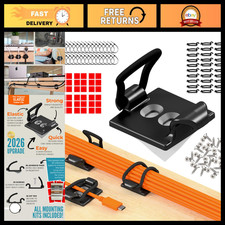 30-Pack Adjustable Elastic Cable Tidy Clips - Self-Adhesive Cable Management for picture