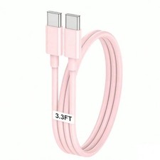 20W USB-C to USB-C Fast Charging Cable Multi Color for iPhone 16 15 Pro Max iPad picture