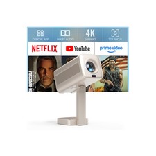 [Officially-Licensed APP & 2800 ANSI] Mini Projector with WiFi Champagne Gold picture