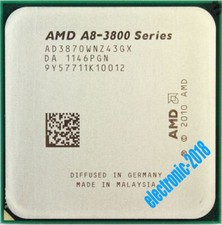 AMD A8-Series A8-3870K 3 GHz 4-Core Socket FM1 100W APU A8 CPU Processor picture
