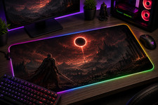 Dark Souls RGB XXL Gaming Mouse Pad Artorias Fantasy RPG Desk Mat LED picture