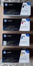 4 Genuine HP 307A Original LaserJet  7,300 pages, CE740A ,CE741A, CE742A, CE743A picture