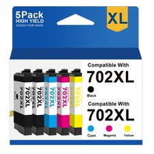 Compatible With 702XL Ink Cartridge for Epson 702 WorkForce WF-3720 WF-3730 3725 picture