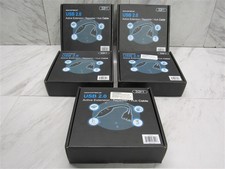 5 x NEW Monoprice 2 Port USB-A to USB-A Female 2.0 Extension Cable Active, 32ft picture