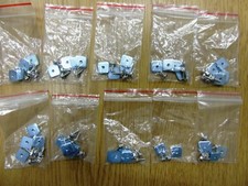 Lot of 10 Sets - 4 Pcs M3 Hex (7mm) + Metal Washer (11mm Square) Set - Servers picture