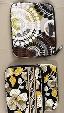 3 Authentic Vera Bradley Cocoa Moss Neoprene Tablet Sleeve 13049-143 picture