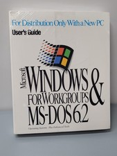 Microsoft Windows Workgroups & MS-DOS 6.2 PC User's Guide COA NEW picture