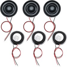 Weewooday 6 Pcs 2W 8 Ohm Small Speakers Metal Shell Round Internal [PICTURE]  picture