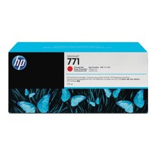 New Open Box HP 771 Chromatic Red 775 ml Original DesignJet Ink Cartridge, B6Y1 picture
