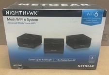 NEW SEALED Netgear Nighthawk Whole Home Mesh WiFi 6 Router System MK6W AX1500 picture