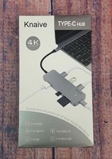 Aluminum 7 in 1 USB Type C Hub Adapter Dongle 3 USB Ethernet Port 4K HDMI SD TF picture