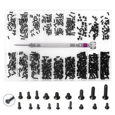 Small Screws Assortment Kit M1.2 / M1.4 / M2.0 Tiny Micro Screws Set Black 500pc picture
