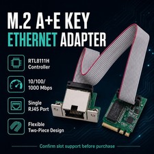M.2 A+E Gigabit Ethernet NIC Card RTL8111H 10/100/1000Mbps RJ45 LAN Adapter NGFF picture