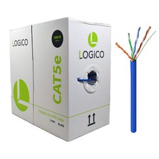 CAT5e 1000FT UTP Cable Solid Network Ethernet LAN Bulk Wire RJ45 Blue picture