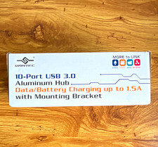 Vantec 10-Port USB 3.0 Powered Aluminum Hub, Black UGT-AH100U3-BK picture