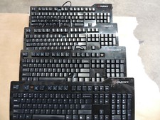 4x Das Keyboard S PRO USB 2.0 Wired Clicky Mechanical Keyboard MISSING KEYS picture