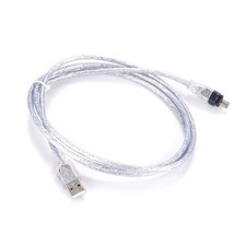 100/200/400 Mbits 4-pin to USB Male to Firewire IEEE 1394 Data Transfer Cable r picture