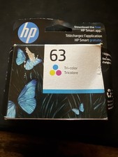 NEW HP 63 Tri-Color Ink Cartridge Exp APR 2026 SEALED picture