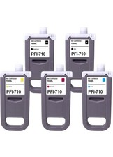  PFI-710 Ink Cartridges 5-Pack 700ml for Canon TX Series Printers INK ALL COLORS picture
