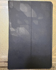 Universal Black Synthetic Leather Folding Folio Tablet Case w/ Integrated Stand picture