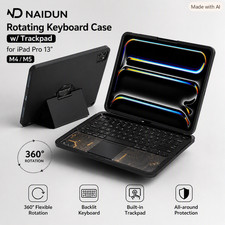 ND NAIDUN Rotating Keyboard Case w/ Trackpad for iPad Pro 13 M4/M5 picture