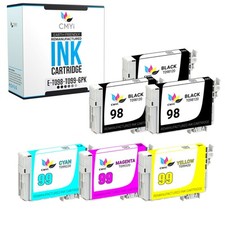 6-Pack CMYi Replacement Epson T098 T099 Ink Cartridges for Artisan 837 700 710 picture