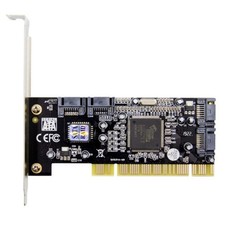New 4 Port SATA PCI Expansion Card PCI To SATA Adapter Card RAID 0+1 picture