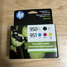 HP 950XL Black 951 Cyan Magenta Yellow Ink Pack Genuine New - Expired July 2023 picture