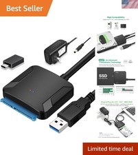 Versatile SATA USB 3.0 Adapter with LED Status Indicator & 12V Power Supply picture