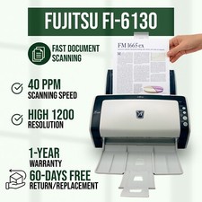 Fujitsu Fi-6130 Advanced Document Scanner for Efficient Workflow w/Accessories picture