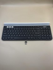 Logitech K780 Multi-Device Wireless Keyboard with Built-in Cradle *Read* picture