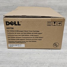 Dell 2335dn Black Toner Cartridge HX756 6000 Pages Genuine OEM Laser Printer picture