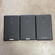 Lot Of 3 Samsung Galaxy Tab E 9.6 SM-T567V 16GB Silver Verizon Tablets - Working picture