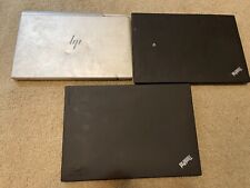 Lot of 3 laptops, 2x Lenovo ThinkPad 1x HP EliteBook  - Untested As Is picture