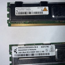 Lot of 2 Qimonda 2GB PC2-5300F DDR2 ECC FB-DIMM RAM HYS72T256920HFA-3S-B picture