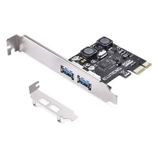 2Port PCIE USB 3.2 GEN1 Express Expansion Card 5Gbps with Heatsink picture