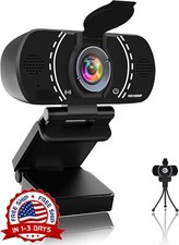 Cámara web 1080P con micrófono para computadora de escritorio portátil NUEVO US picture