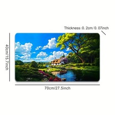 Extra Large Nature Scenery Gaming Mouse Pad with Non-Slip Rubber Base - Durabl picture