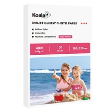 Koala Premium Photo Paper Glossy 48 lb 4 x 6 in 10x15cm for Inkjet HP Canon 50PK picture
