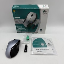 Logitech (MX 610) Left-Hand Laser Cordless Scroll Mouse W/ Receiver “READ” (N6) picture