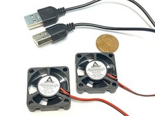 2 pieces USB plug 5v 3010 3cm Brushless Cooling Fan small micro 30mm Gdstime C19 picture