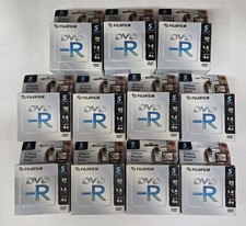 11X 5 Disc Pack Fujifilm DVD-R Camcorder 1.4 GB 30 Min 4X For Videos Photos Data picture