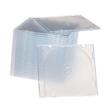 100 New single Slim Clear CD/DVD/VCD Jewel Cases Storage Boxes 5.2mm picture