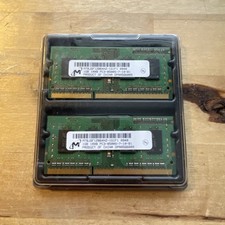 Micron 2GB RAM Kit 2x1GB DDR3 Laptop Memory MT8JSF12864HZ-1G1F1 Memory Kit picture