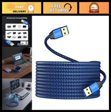 USB to USB Cable 25FT, Durable Braidedfor USB 3.0 Male to Male Type A to Type A picture