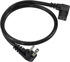 90° Right Angle Power Cord – Cable de Alimentación en Ángulo Recto 2FT (16AWG) picture